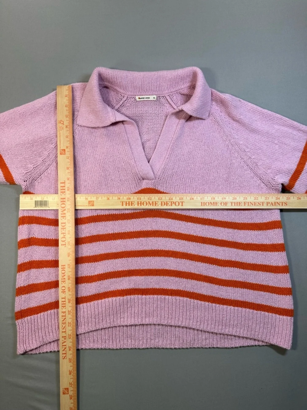 Marine Layer Claire Relaxed Polo Sweater, Merino Wool/Cotton - Womens XL - Picture 14 of 16